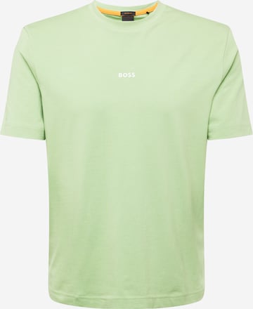 zaļš BOSS Orange T-Krekls 'Chup': no priekšpuses