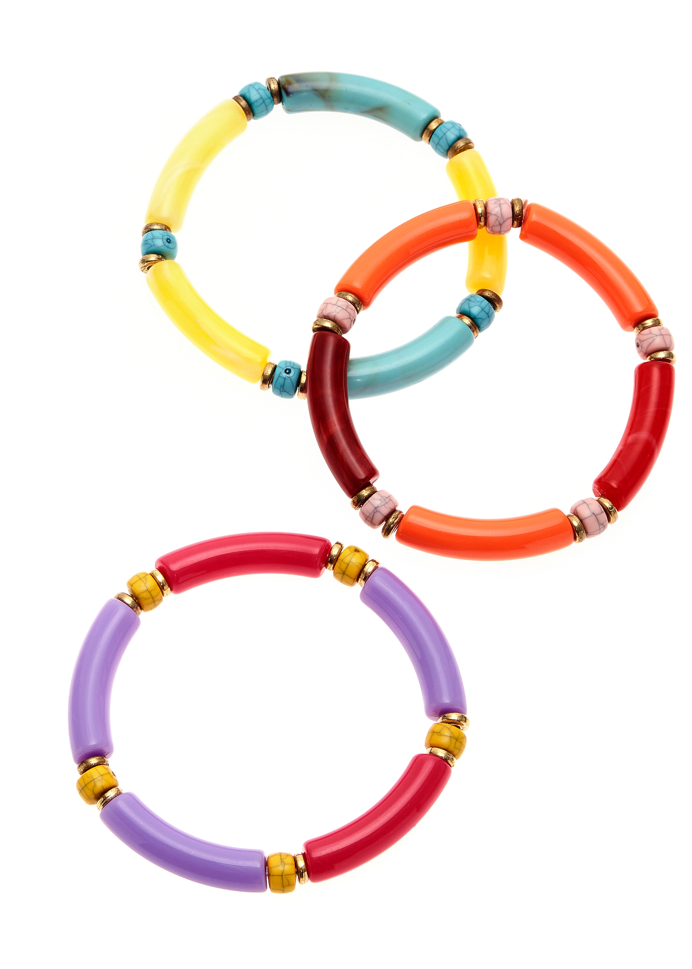 LASCANA Jewelry set in Mixed colours: front