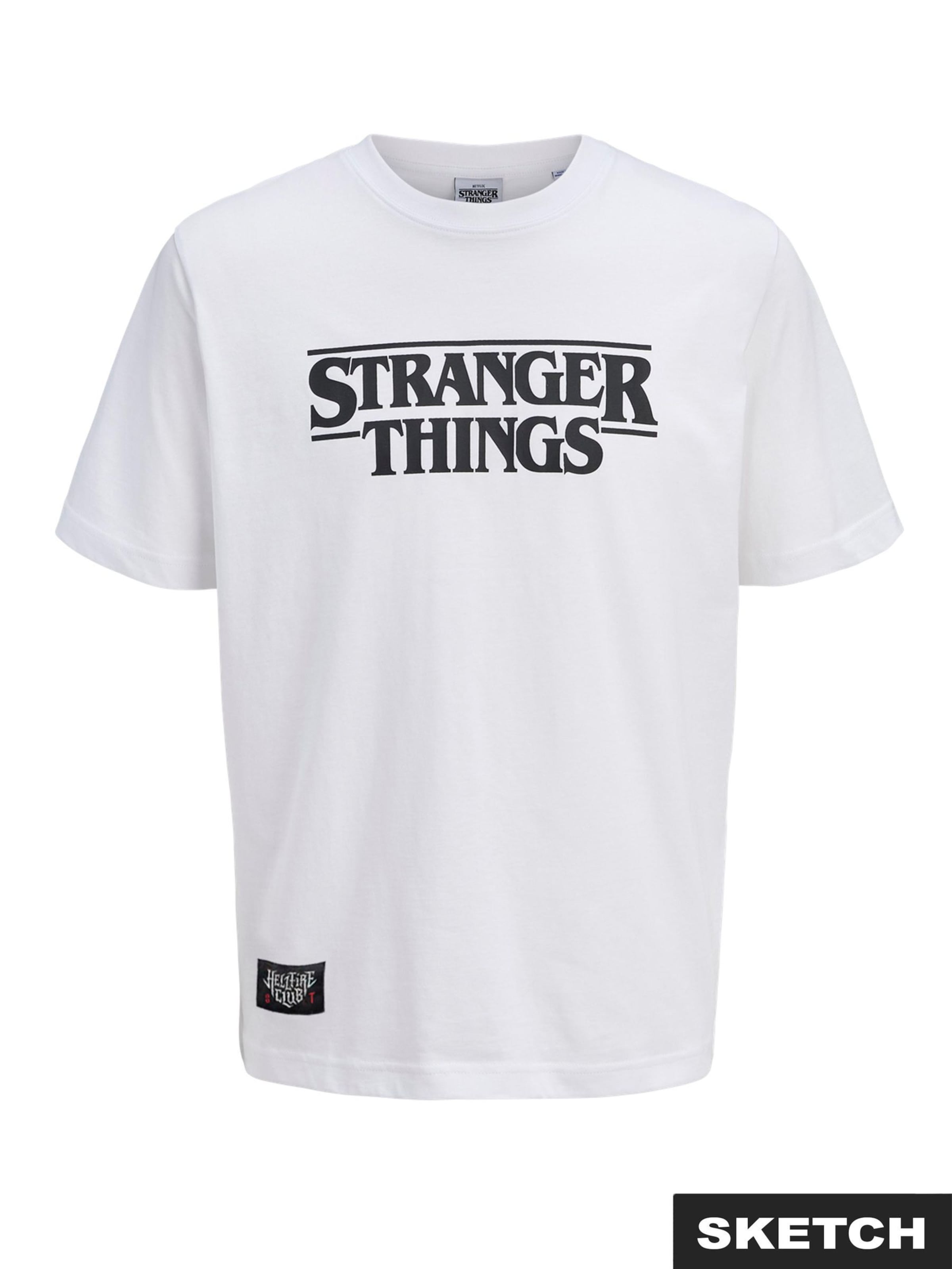 JACK & JONES Shirt in Black / White, Item view