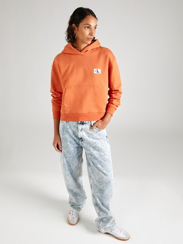 Calvin Klein Jeans Sweatshirt in Orange