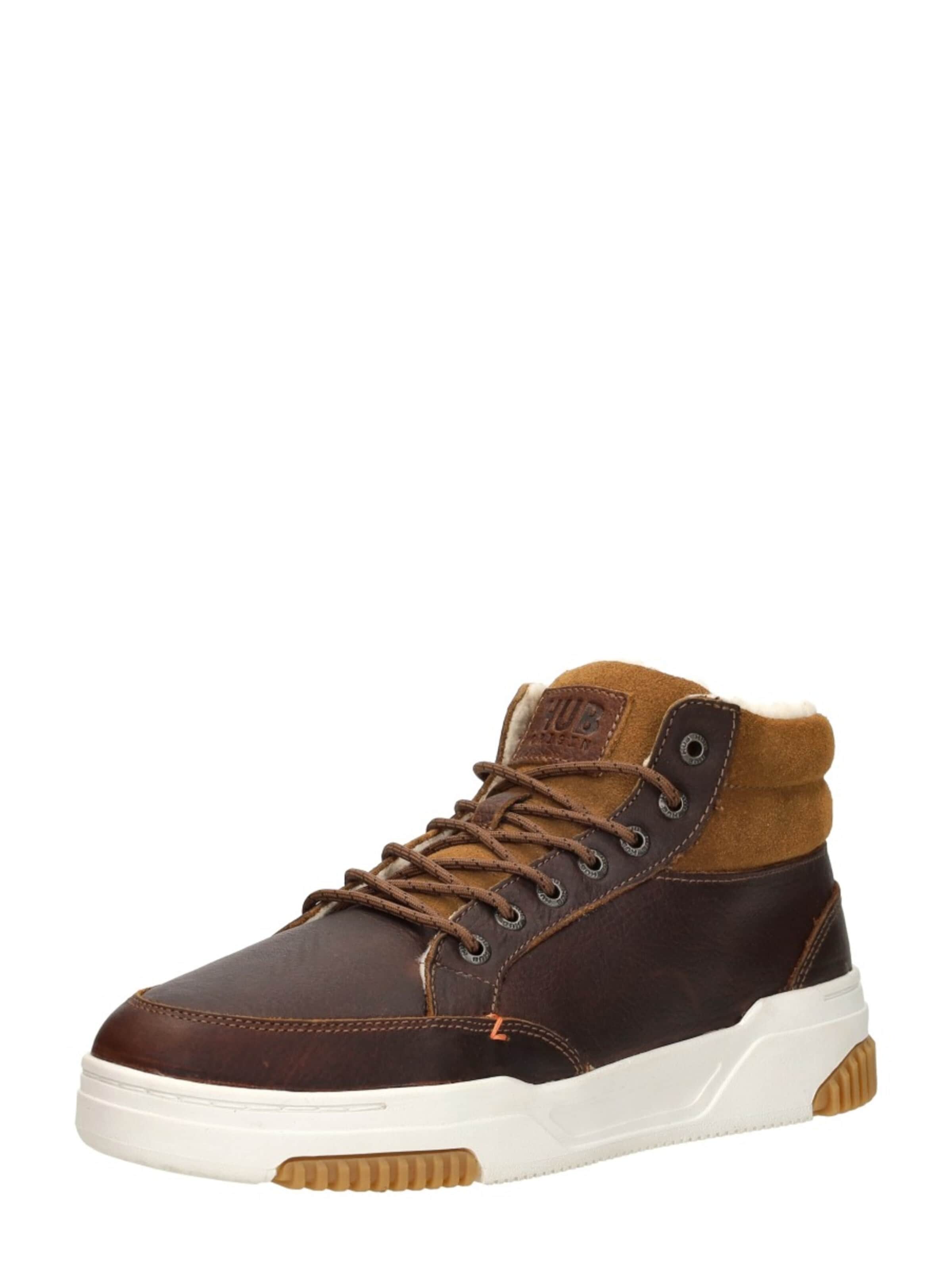 Bottes à lacets 'Mark 2.1' HUB en marron : devant