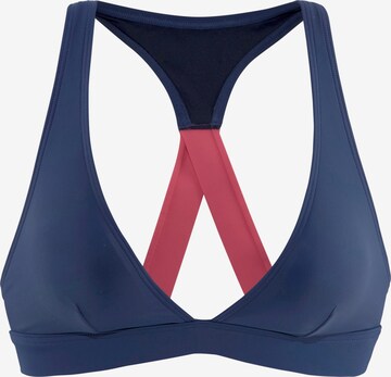 LASCANA ACTIVE Triangel Sportbikinitop in Blauw: voorkant