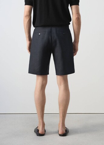MANGO MAN Regular Chino Pants 'Carp' in Blue