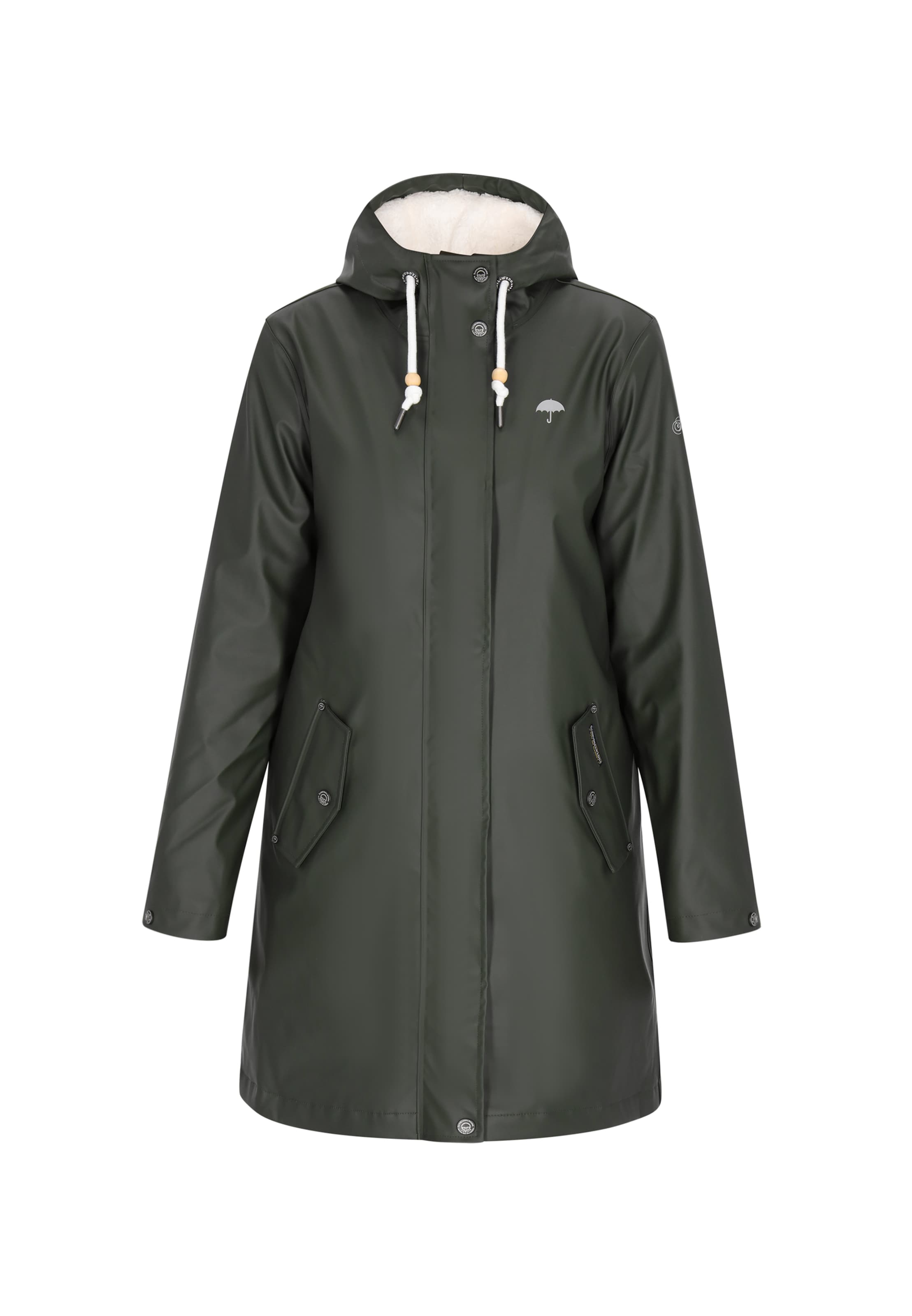 Schmuddelwedda Prechodný kabát - Zelená: predná strana