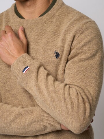 U.S. POLO ASSN. Neulepaita 'Ketil' värissä beige