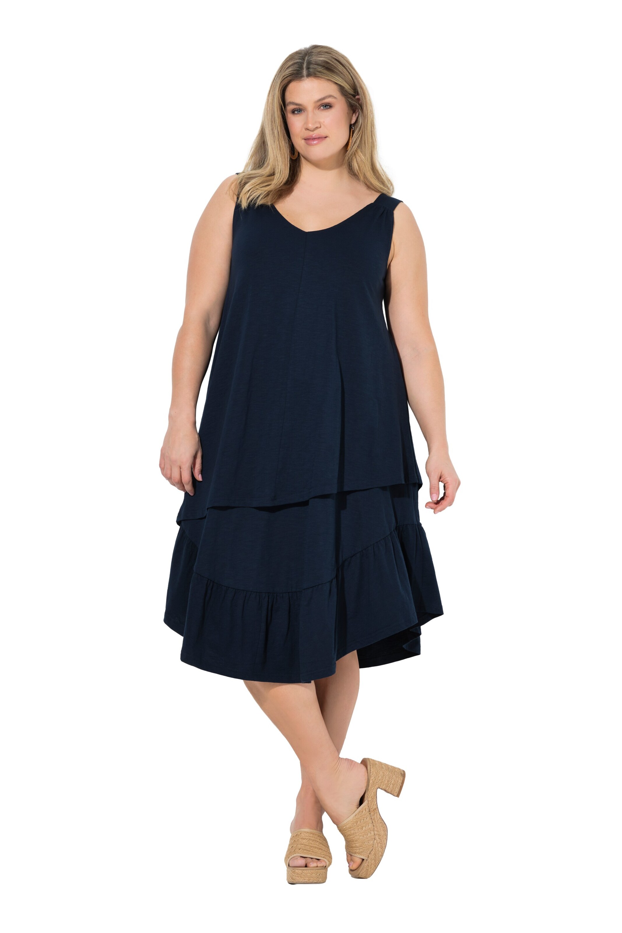 Ulla Popken Kleid in Blau: Vorderseite