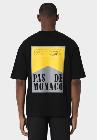 T-Shirt 'Wrapper' Pas De Monaco en noir : devant