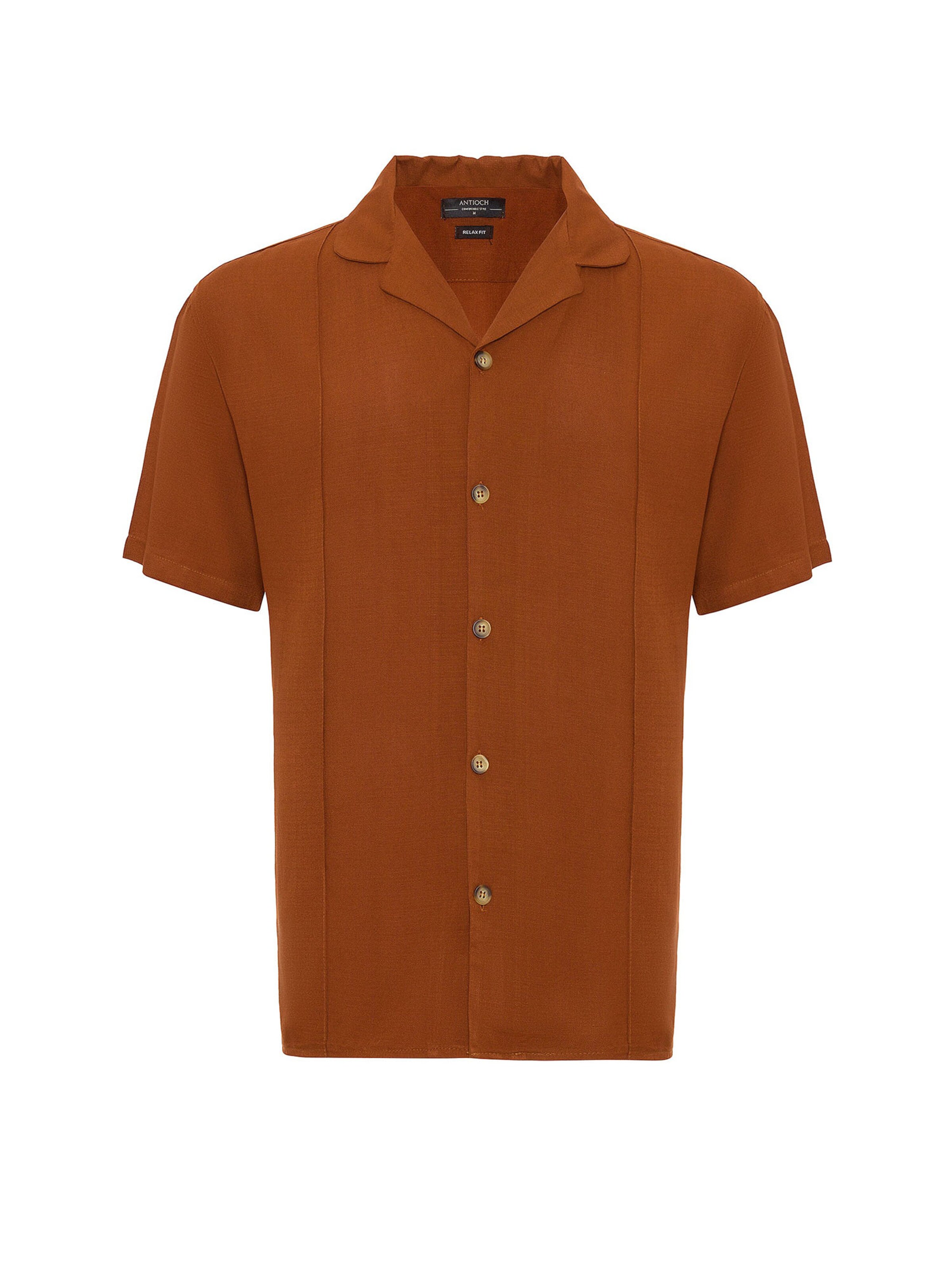 Antioch Средняя посадка Рубашка в Коричневый: спереди