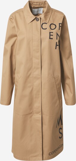 Copenhagen Muse Manteau mi-saison en sable / noir, Vue avec produit