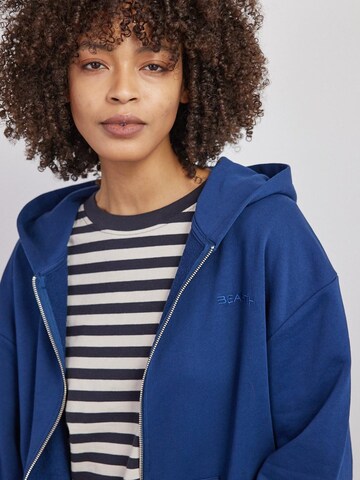BEARTH Zip-Up Hoodie 'Bio-Baumwolle' in Blue