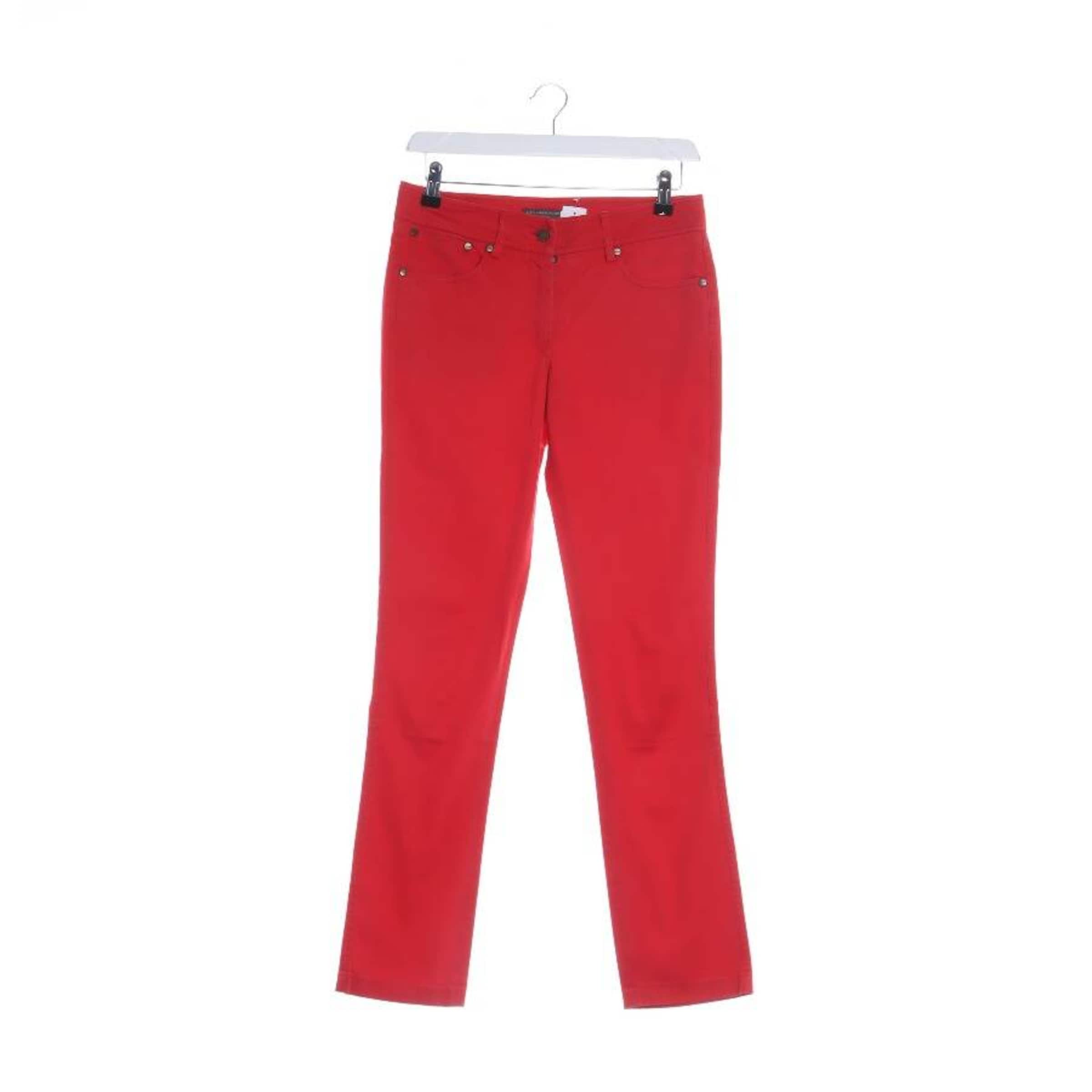 Alexander McQueen Hose XXS in Rot: Vorderseite