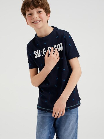 WE Fashion Shirt in Blauw: voorkant