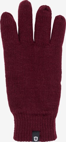 INDICODE JEANS Full Finger Gloves 'Jason' in Red