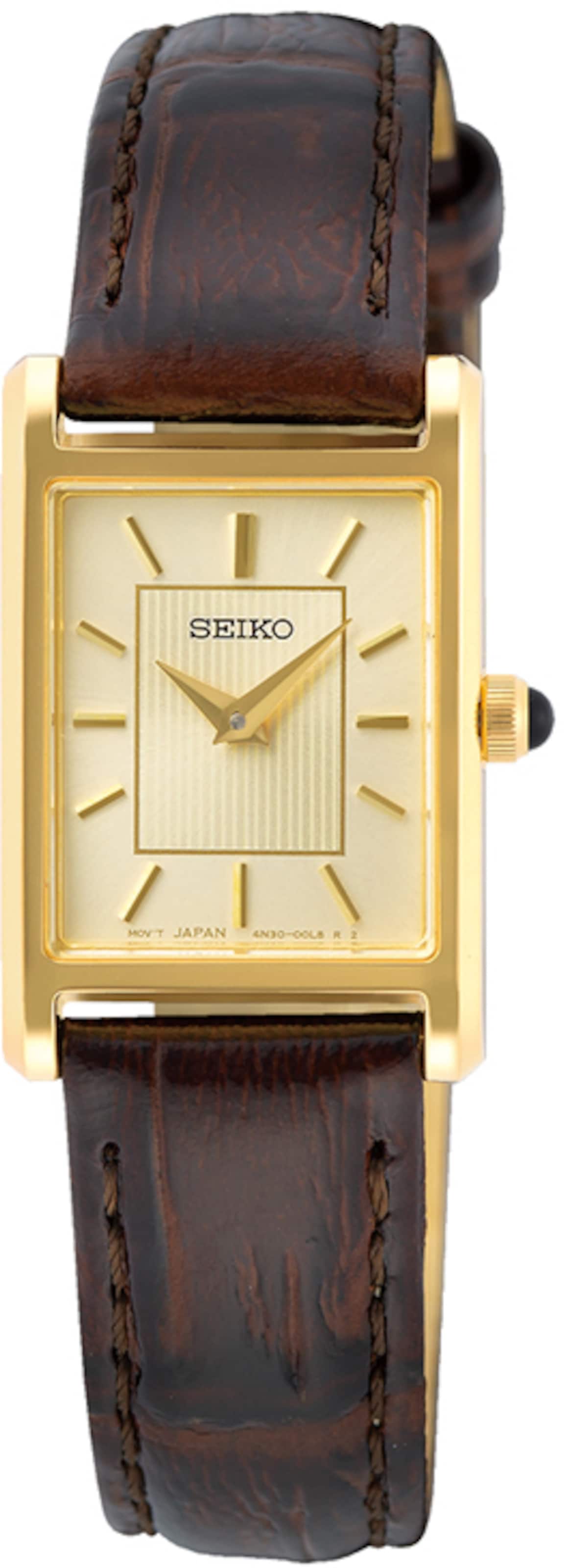 SEIKO Analog Watch in Brown: front