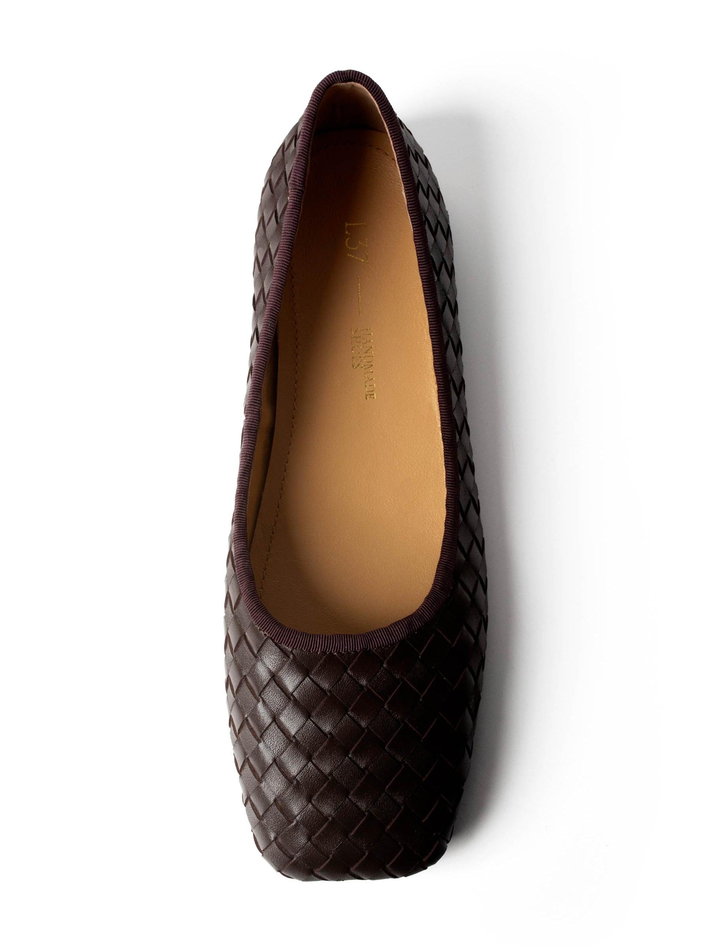 L37 HANDMADE SHOES Slipper 'UNDERNEATH THE BLUSHING SKY' – hnědá