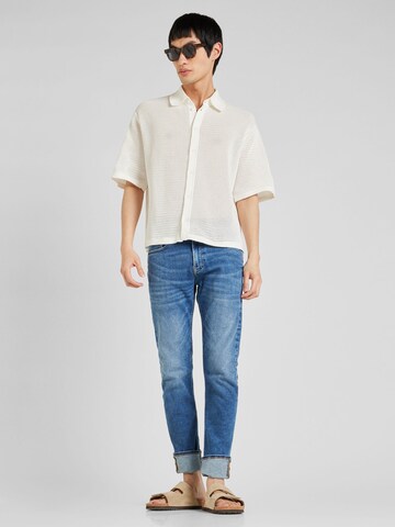 WEEKDAY Regular fit Button Up Shirt in White