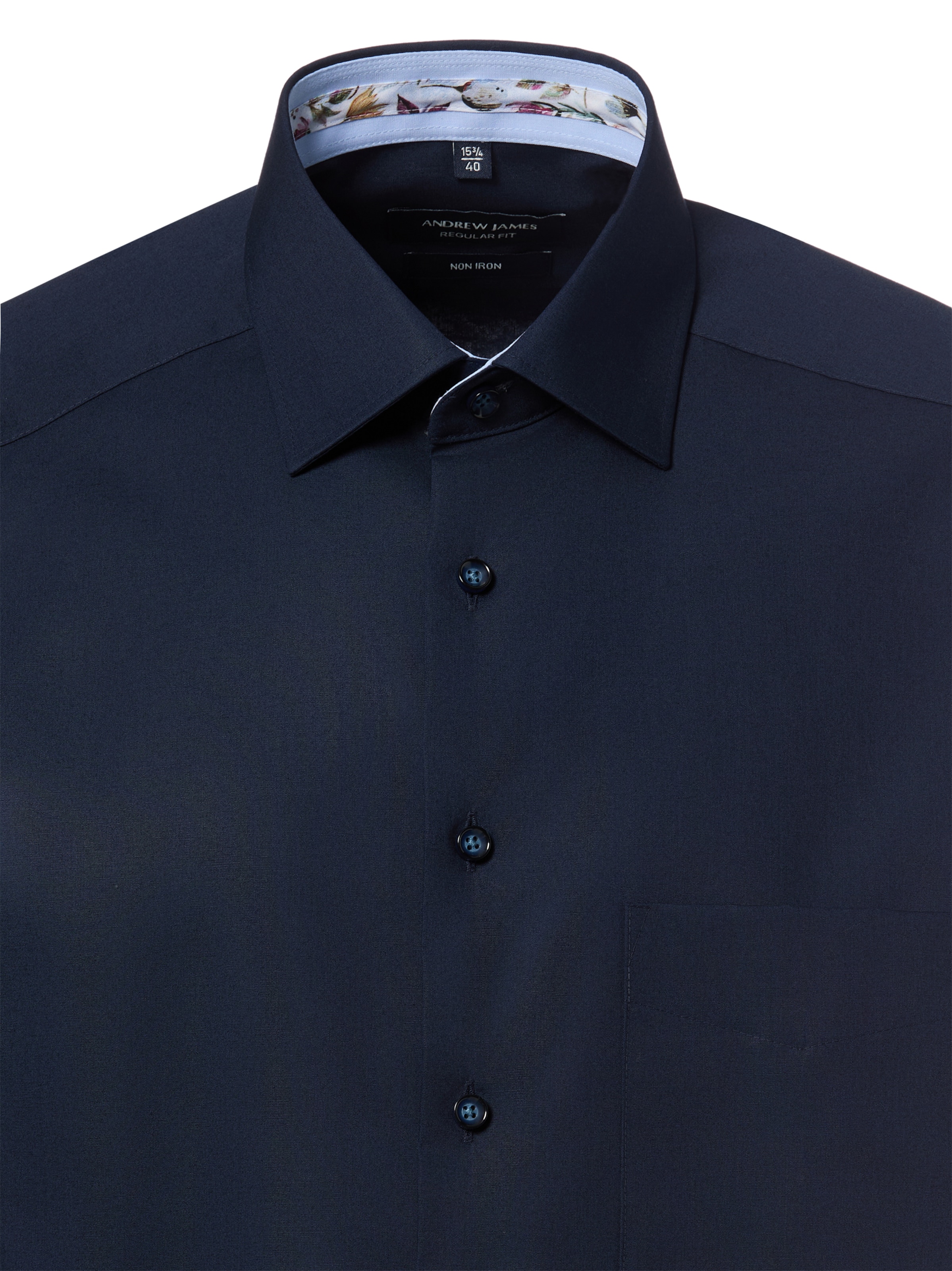 Andrew James Regular fit Zakelijk overhemd in Blauw