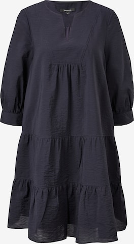 COMMA Shirt Dress in Blue: front