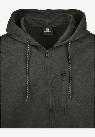 SOUTHPOLE - Sudadera con cremallera en gris