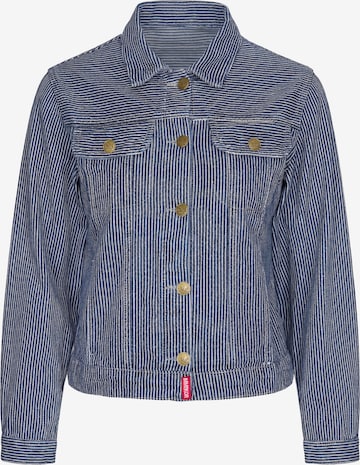 Veste mi-saison MYMO en bleu : devant