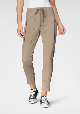 MAC Tapered Pants 'Future 2.0' in Beige: front