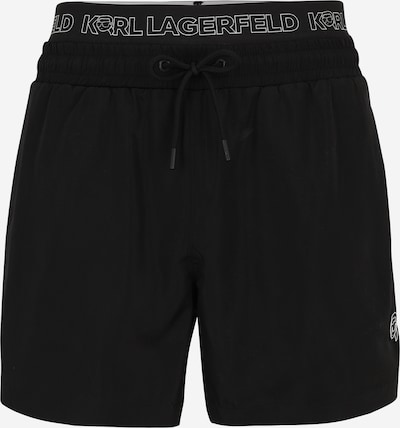Karl Lagerfeld Kupaće hlače 'IKON' u crna / bijela, Pregled proizvoda