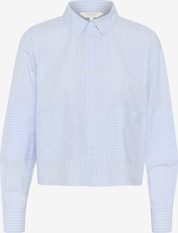 Part Two Bluse 'Caronne' in Blau: Vorderseite