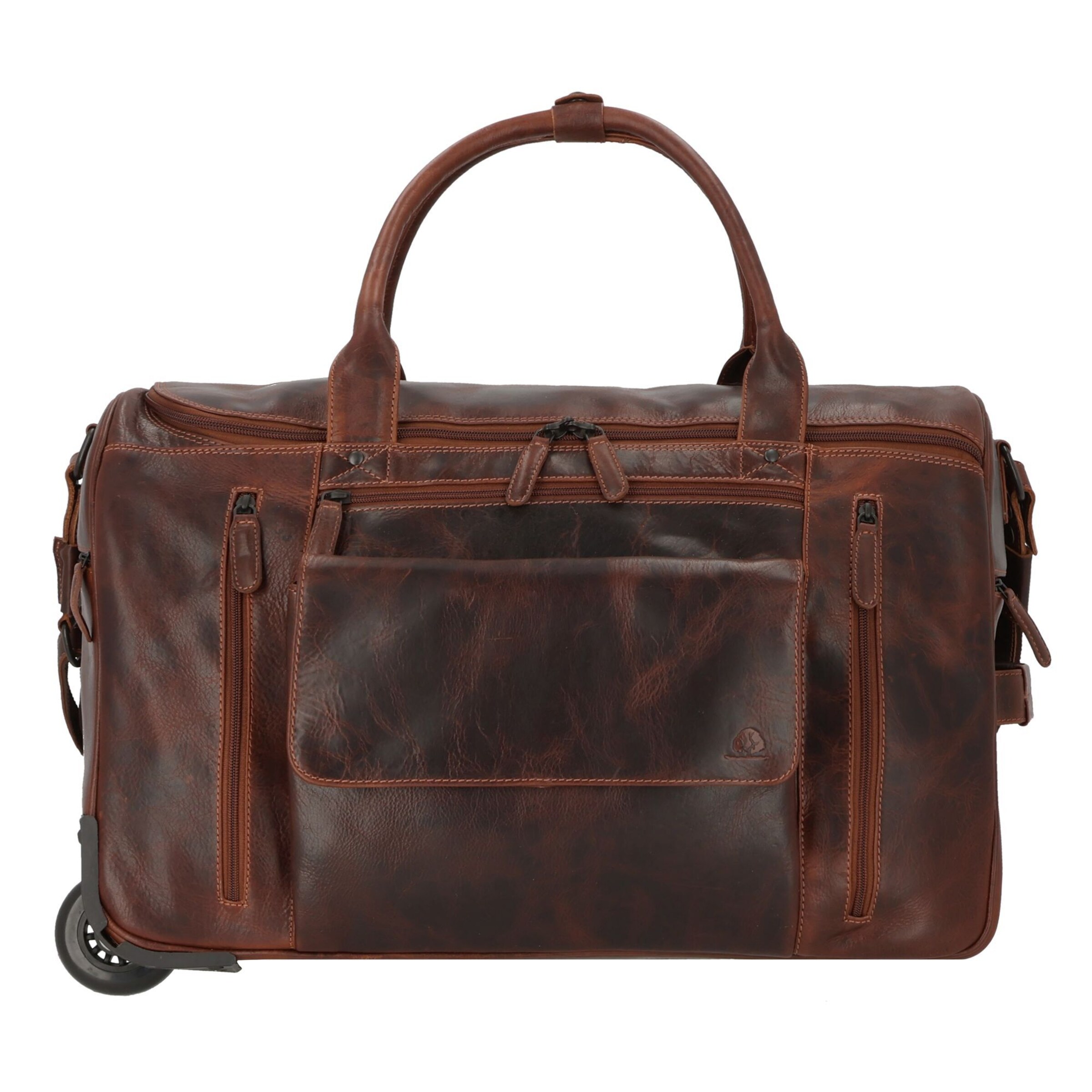 GREENBURRY Travel bag in Brown: front