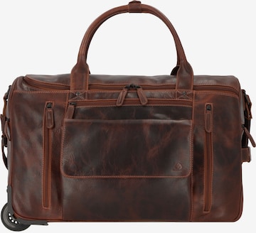 Borsa da viaggio di GREENBURRY in marrone: frontale