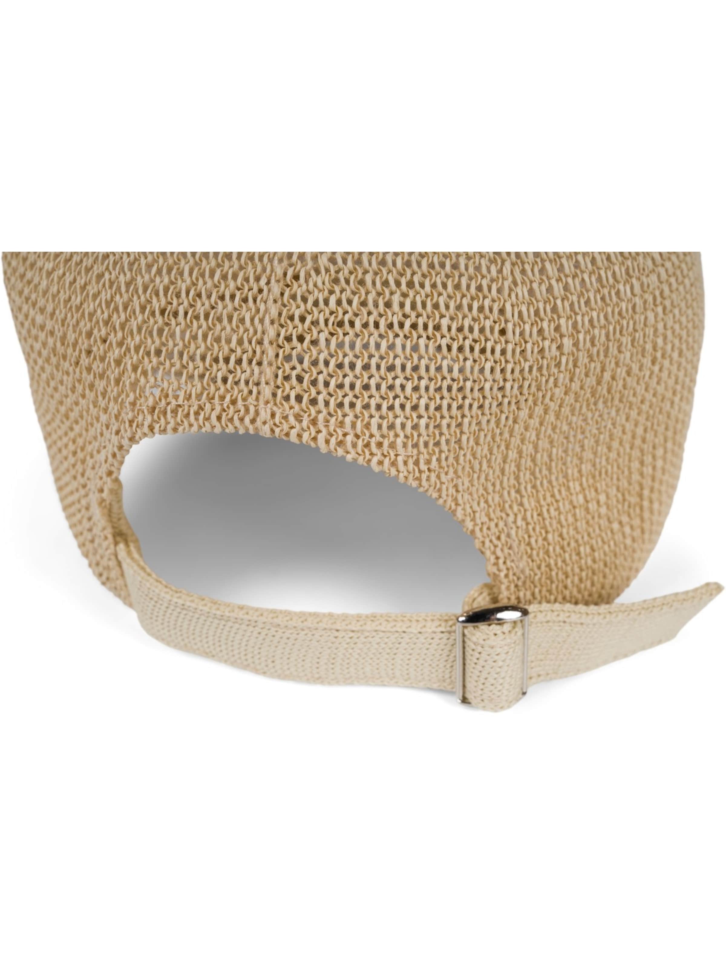 styleBREAKER Cap 'Papierstroh Baseball Cap' in Beige