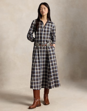 Rochie tip bluză de la Polo Ralph Lauren pe albastru: față