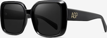 AVANT-GARDE PARIS Sonnenbrille 'Square Kleio' in Schwarz: Vorderseite
