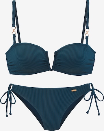 BUFFALOBandeau Bikini - plava boja: prednji dio