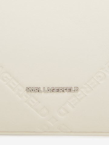 Borsa a mano 'Ikonik' di Karl Lagerfeld in bianco