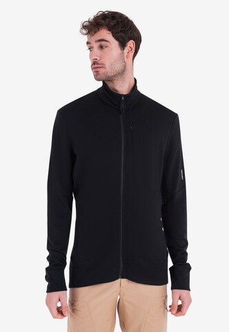 ICEBREAKER Sports sweat jacket 'Quantum IV' in Black