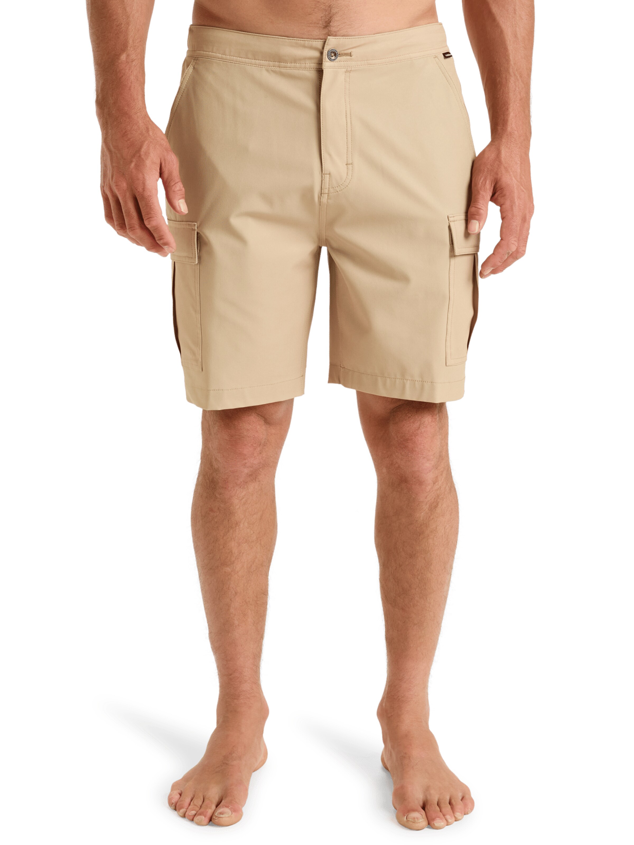 Shorts de bain 'Half 19' QUIKSILVER en beige : devant