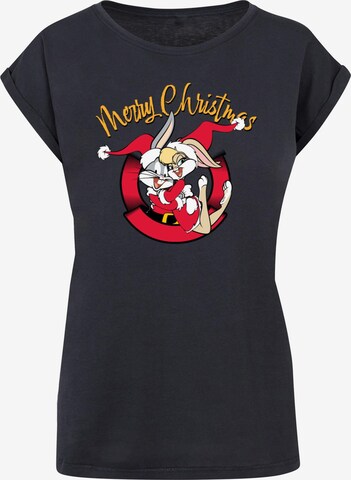 ABSOLUTE CULT Shirt 'Looney Tunes - Lola Merry Christmas' in Blue: front