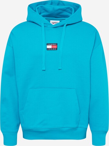 Tommy Jeans Mikina – modrá: přední strana