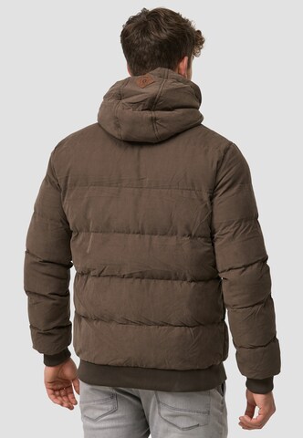 INDICODE JEANS Winterjacke 'Adeline' in Braun