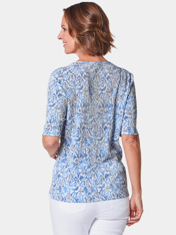 Goldner Shirt in Blau