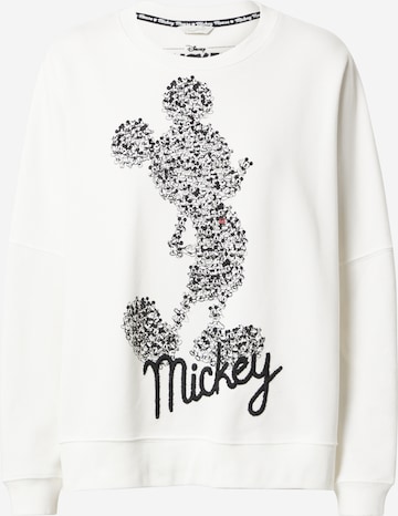 Frogbox Sweatshirt 'Mickey' in Weiß: front