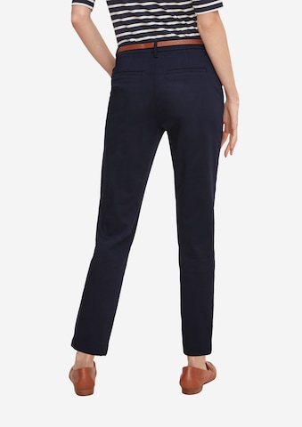 Slimfit Pantaloni eleganți de la COMMA pe albastru: spate
