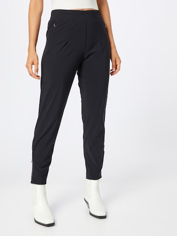 Riani Pleat-Front Pants in Black: front