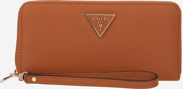 Porte-monnaies 'MERIDIAN' GUESS en marron : devant