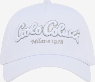 Carlo Colucci Cap 'Egli' in Weiß: Vorderseite