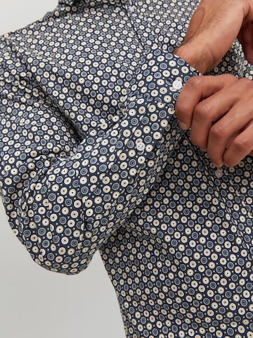 JACK & JONES - Ajuste estrecho Camisa 'Blackpool' en azul