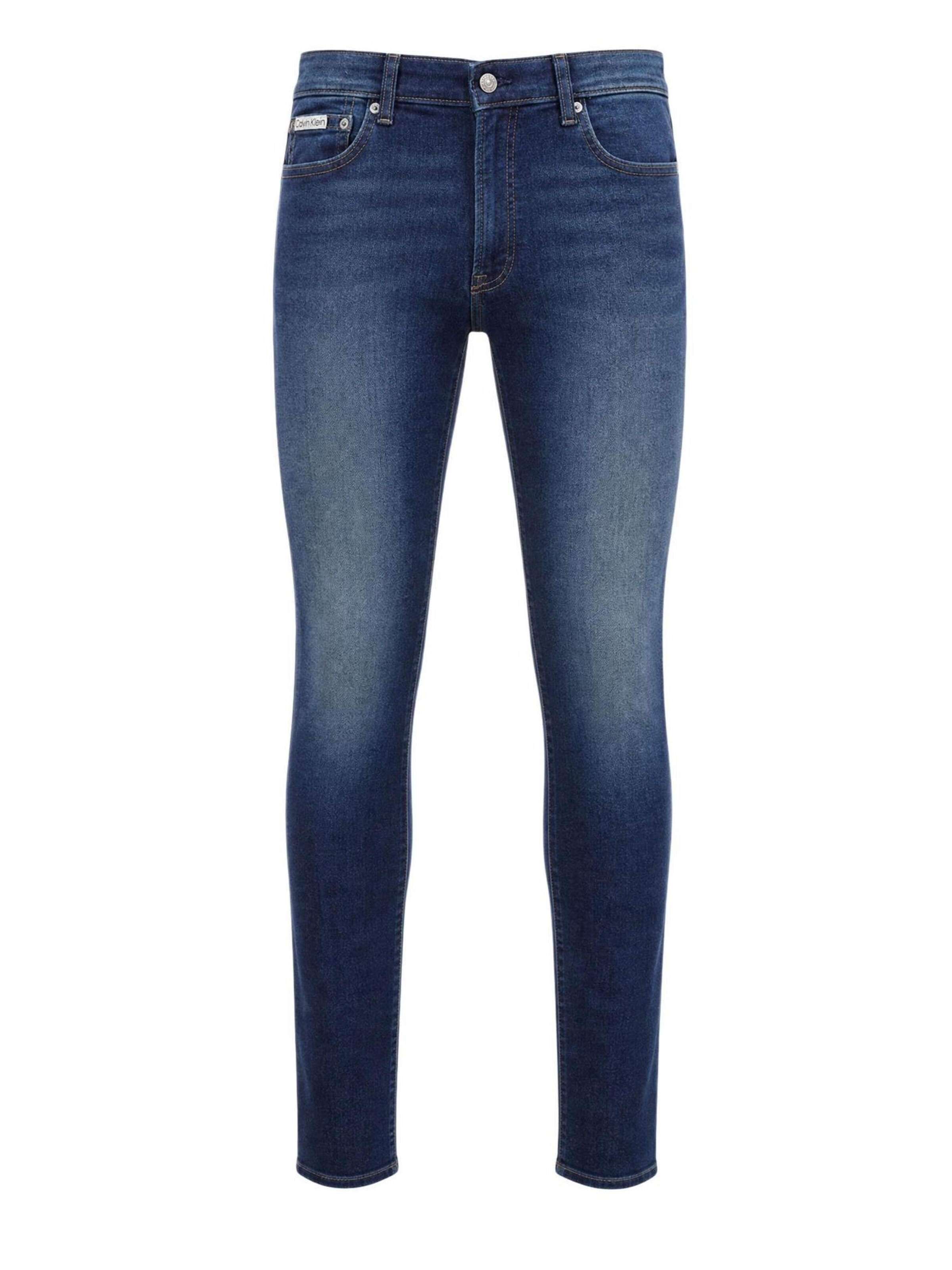 Calvin Klein Jeans Slimfit Jeans in Blauw: voorkant