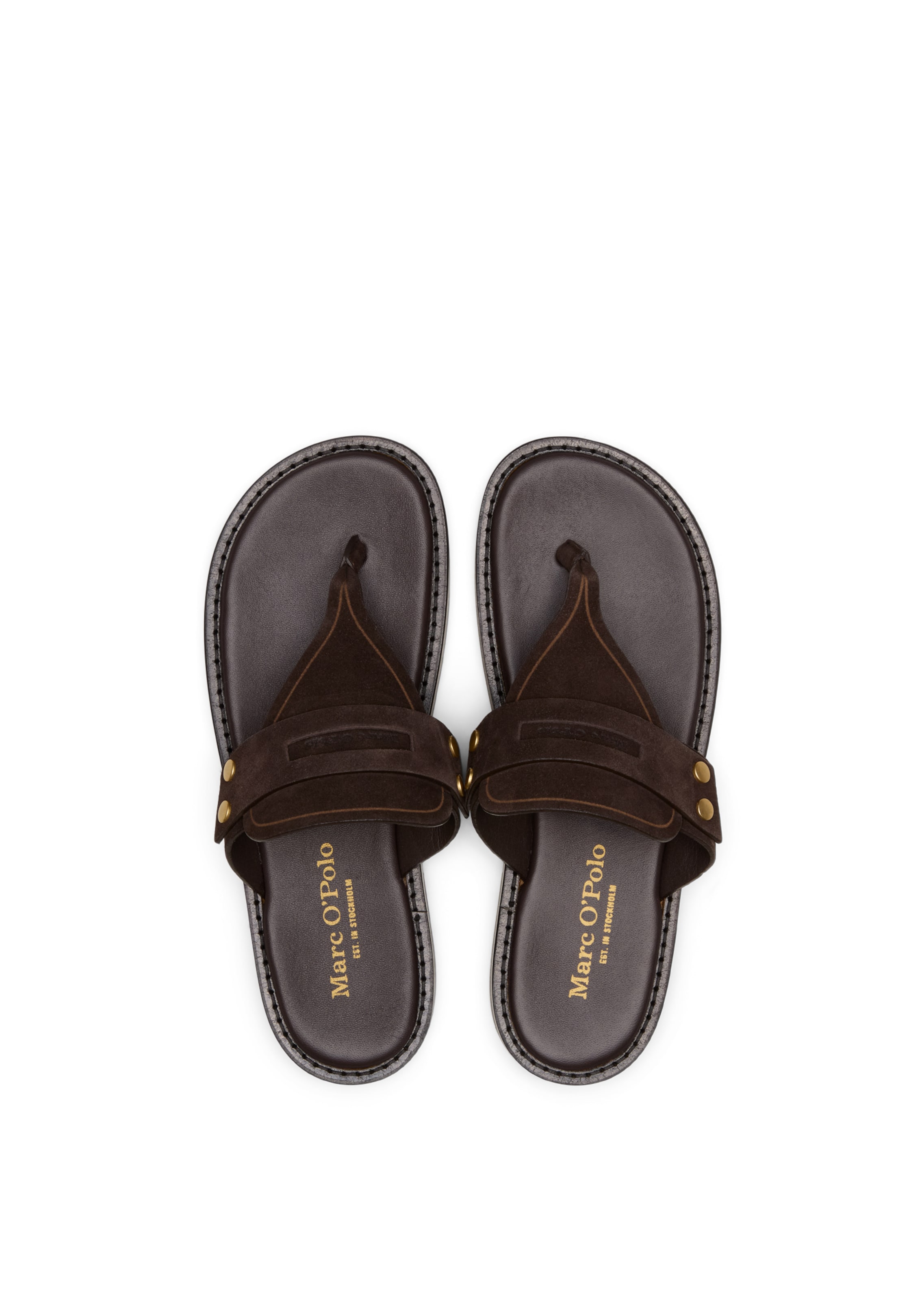 Marc O'Polo Teenslipper 'Stina' in Bruin