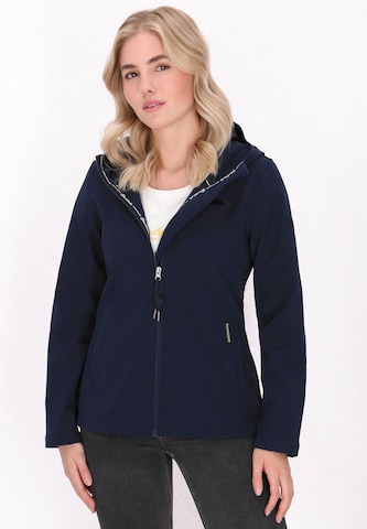 Schmuddelwedda Functionele jas in Blauw: voorkant