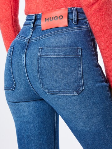 HUGO Flared Jeans 'Garlare' in Blau